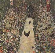 Gustav Klimt, Garden Path with Chickens (mk20)